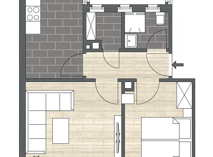 Schoenes 2-zimmer-apartment In Sehr Zentraler Lage * Norimberk
